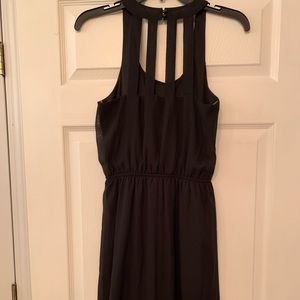 Black hi-low dress